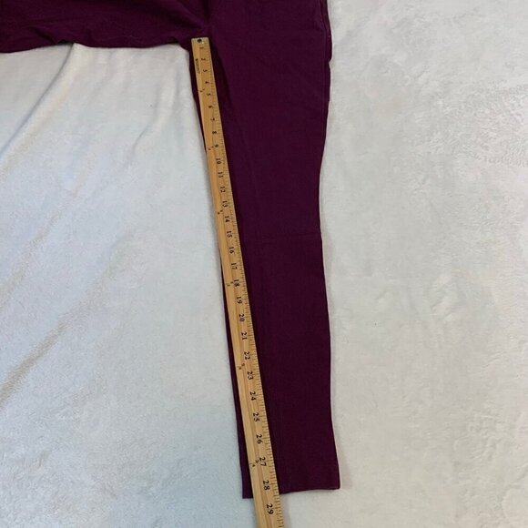 Theory Junius plum purple skinny stretch ankle side zipper casual career pants - Picture 12 of 12